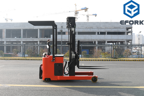 High stack access stand type electric reach forklift solution